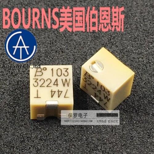 10pcs 100% orginal new real stock BOURNS 3224W-1-103E 10K multi-turn high precision adjustable resistance potentiometer