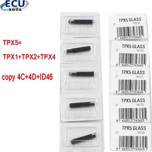10PCS * KEY CHIP JMA TPX5 CLONER CLONE CHIP TRANSPONDER CHIP (TPX1+TPX2+TPX4) copy 4C 4D 46 CHIP