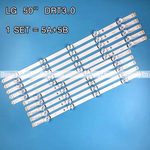 10pcs/set New LED Strip Innotek Drt 3.0 50" For LG 50LB5610 50LB650V 50LB653V 50LF5800 6916L-1978A 1779A 1982A 1983A 1735A 1736A