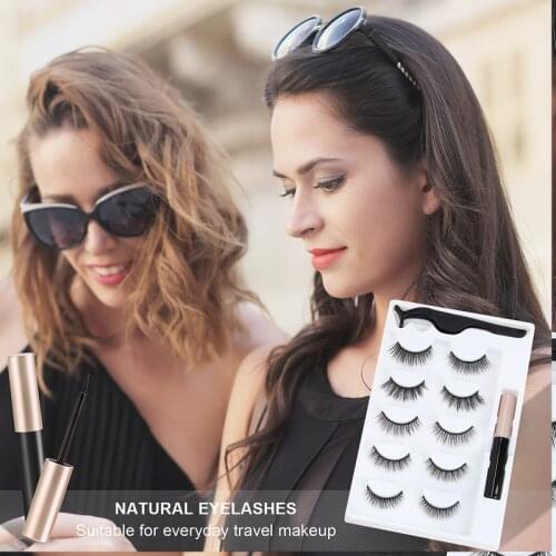 3D Magnetic Eyelashes Eyeliner Curler Magnet Waterproof Long Lasting Magnetic False Eyelashes Eyeliner Makeup Cosmetic TSLM1