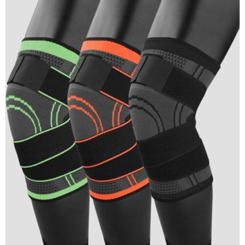 3D Pressurized Fitness Bandage Knee Support Brace Elastic Nylon Sports Compression Pad Sleeve Health Care Hot Sale Dropshipping