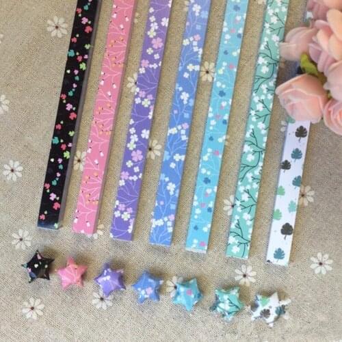 45pcs Handcraft Origami Lucky Star Paper Strips Paper Origami Quilling Paper Decoration Crafts And Scrapbooking Corrugated Paper