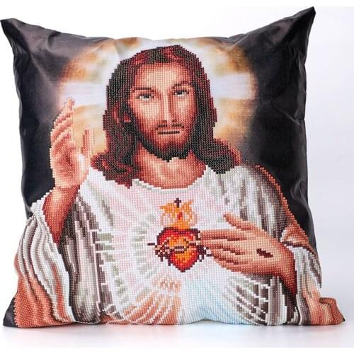5D Diamond Painting Cushion Cover Throwing Pillow Case Partial Round AB Drill-Kits DIY Mosaic Cross Stitch Zodiac Mandela