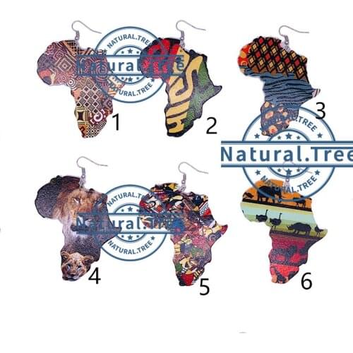 Free Shipping!2021 Ethnic Style African Painted Drop Dangle Earrings