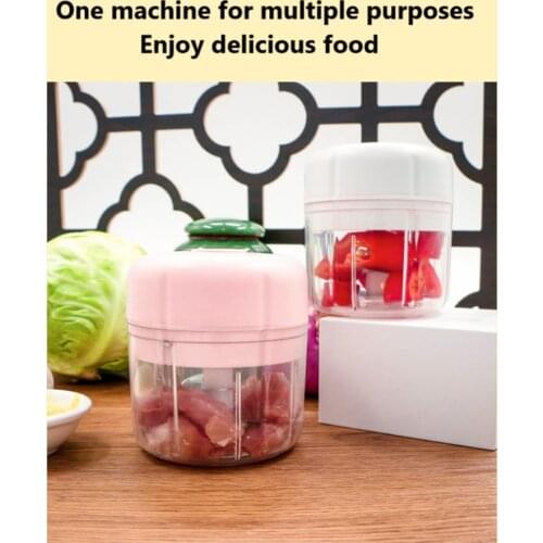 Wireless electric mash garlic machine, rechargeable household kitchen multi-functional food mixer, cut vegetables, shredded meat