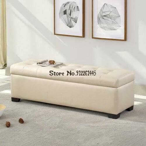Wash free technology cloth storage small sofa bench shoe store try on shoe change stool clothing store strip storage bed end sto