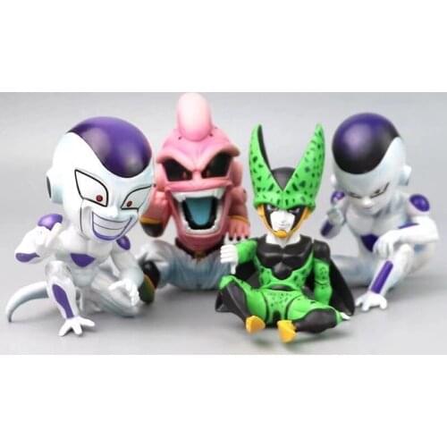Dragon Ball Z Anime Figure Majin Buu Cell Frieza Cute Toys PVC DBZ Model Action Figma Boo Kids Doll Collection Juguetes Toy Gift