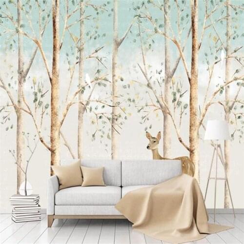Beibehang Custom Papel De Parede 3 D Photo Wallpaper Modern Rlk Forest Murals Living Room TV Sofa Background art Wall Home Decor