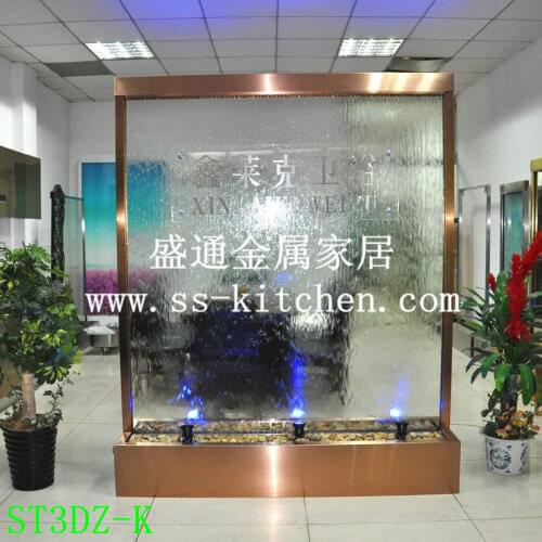 Customized hotel water wall screen/water curtain wall/fasionable separating curtain