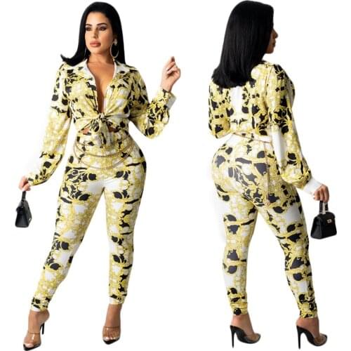 2 Piece Sets African Sets For Women New African Print Elastic Bazin Baggy Pants Rock Style Dashiki Famous Suit Lady Outfits