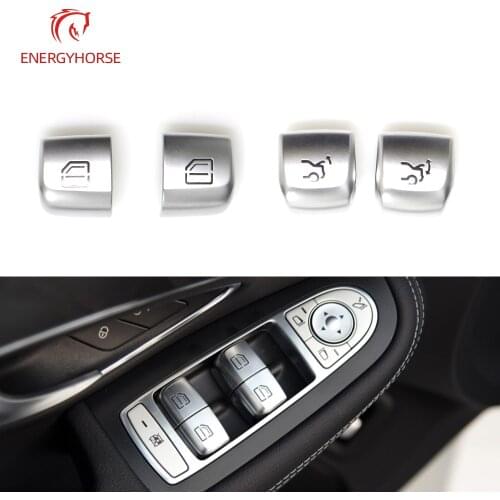 Car Window Switch Repair Button Cover Vehicle Door Glass Control Switch Key Cap For Mercedes Benz W205 W253 W213 C E GLC Class