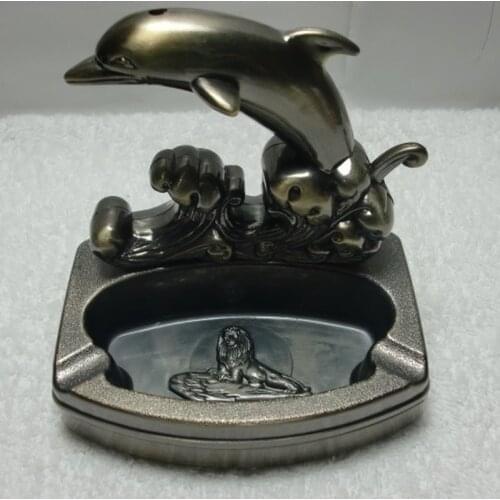 Dolphin Creative Multifunctional Ashtray with Lighter Ash Tray Weed Tray Set Briquets Et Accessoires Fumeurs Smoke Accesoires