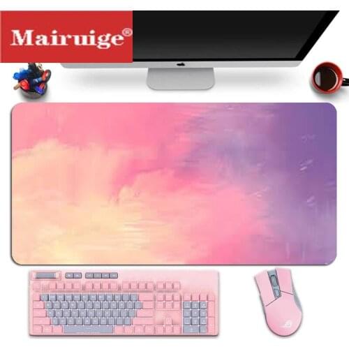 Pink Girl Mouse Pad Player Peripheral Accessories Desktop Computer Notebook Mouse Pad Large 400x900mm 300x800 Non-slip Desk Mat