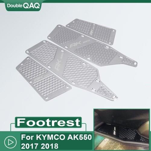Motorcycle Footboard Steps Motorbike Foot For AK 550 AK550 2017 2020Footrest Pegs Plate Pads