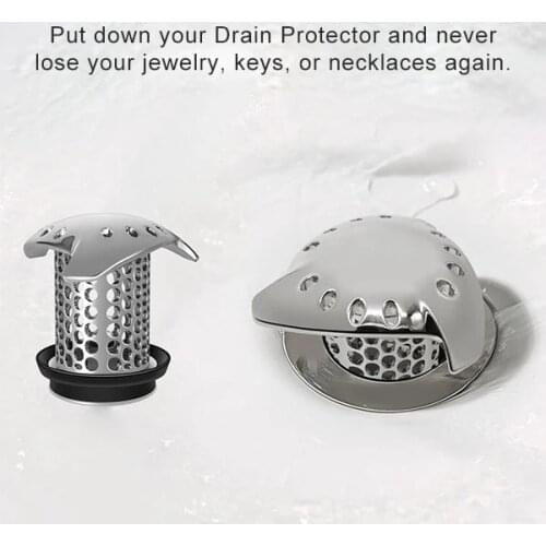Gadgets Shower Sink Drain Cover Bath Plug Shower Drain Hair Stainless Steel Catcher Sink Filter Prevents Hair From Clogging