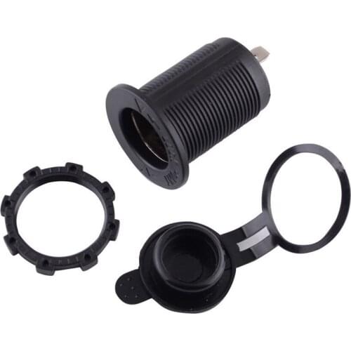 Cigarette Lighter Socket Car Marine Motorcycle Lighter Socket Power Outlet Socket Receptacle 12V Power, Waterproof Plug