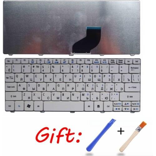 Russian Laptop Keyboard for Acer Aspire One Happy 2 ZE-7 E100 AOE100 P0VE6 POVE6 ZE6 ZE7 N55C RU