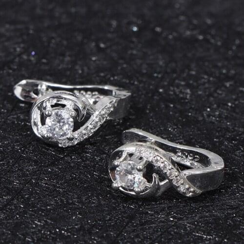 Weight Loss Earrings Cubic Zirconia Earrings Acupoint Stimulation Fat Burning