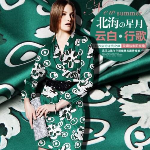 118cm silk stretch satin fabric meter 19 mm digital inkjet silk fabric for dress spandex natural silk fabric wholesale cloth