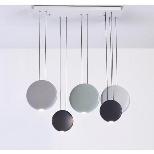Nordic Bedroom Modern metal Pendant light Lamp Island style Bedside Lamps Creative Pendant Lamp Kitchen colored Hanging Lights