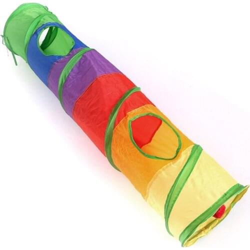 Pet Foldable Tunnel Cat Rabbit Play Tunnel Cat Tunnel With Ball Kitten Cat Toy