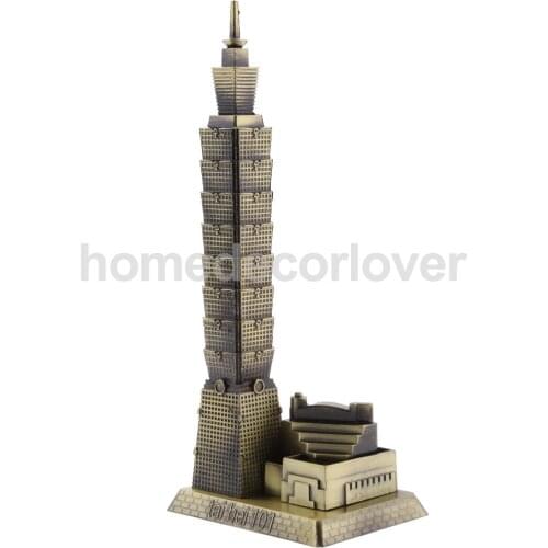 Taipei 101 Tower Building Architecture Figurine Statue Model of Taiwan Desktop Ornament Travel Souvenir Gift