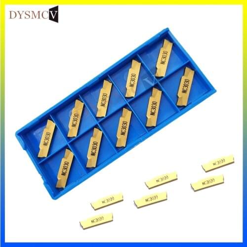 10PCS MGMN300 M NC3030 turning tools carbide inserts MGMN 300 CNC lathe cutter part parting and grooving part