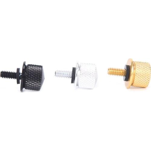 New 1/4"-20 Thread Knurled Head Screws Cap Rear Seat Quick Mount Bolt Touring Softail Dyna Sportster XL 883 1200 Custom