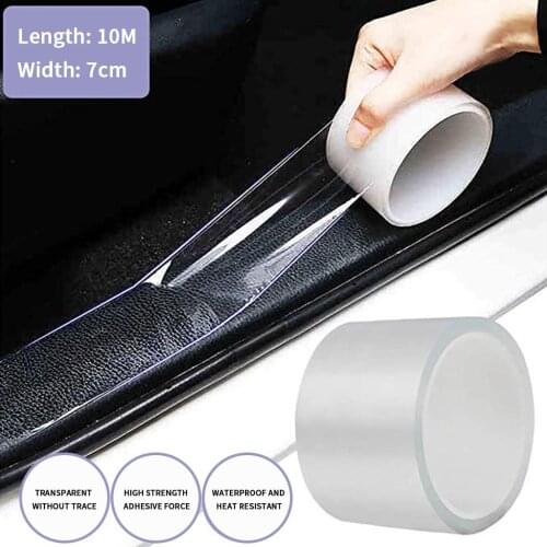 Edge mall door protection Moulding Strip Transparent Trim anti-scratch DIY Door Sill Edge Guard Car Stickers Car Styling 10M 20