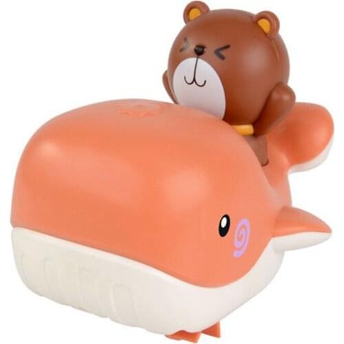 Baby Bathing Toys Clockwork Whale Wind Up Car Play Water Pool Shower Bathroom Kids Pool Bathtub Baby Water Toys