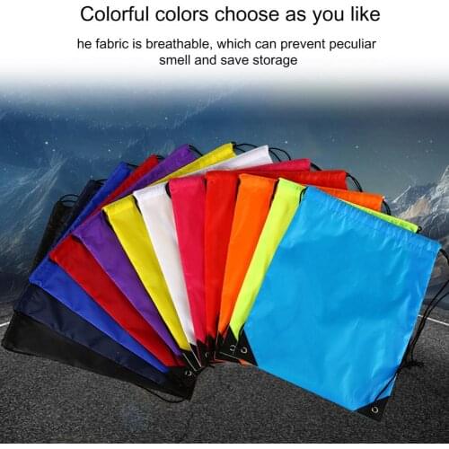 1 pc Outdoor backpack bag Multi-functional multi-color mini folding double-shoulder drawstring nylon woven bag sports backpack