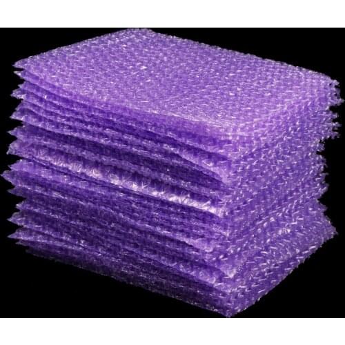 50pcs Envelope Protective Wrap Plastic Shockproof Bag Candy Color Clear Bubble Foam Packing Bags Double Film Cushioning Bag