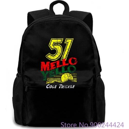 51 Mello Yello - Days of Thunder Black Brand Male Basic women men backpack laptop travel school adult student
