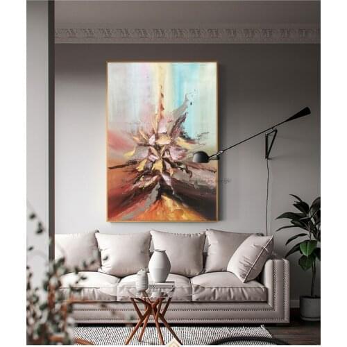 Abstract painting original artwork art modern oil on canvas oil painting vintage wall pictures for living room handmade acrylic