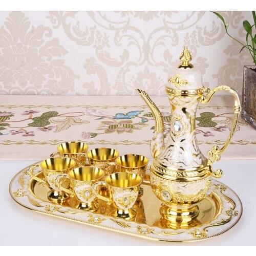 European-Style Russian Flagon Metal Flagon Wine Glass Creative Alloy Exquisite Gifts Home Furnishings