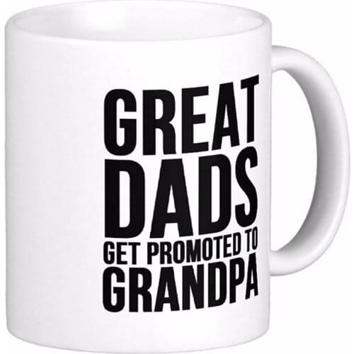 Great Dads Grandpa Basic High Quality White Coffee Mugs Tea Mug Customize Gift By LVSURE Ceramic Mug Travel Coffee Mugs