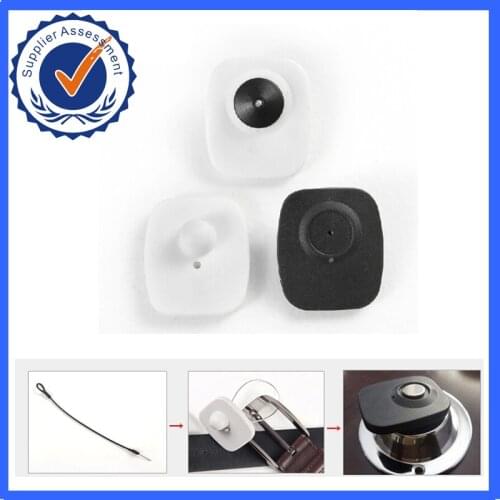8.2MHz RF EAS mini square hard tags 1000pcs with pins, for EAS security system (Black by default, contact us for other colours)