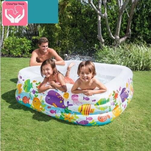 Cartoon cute inflatable swimming pool children home paddling pool indoor water park large baby bathing pool inflatable pool
