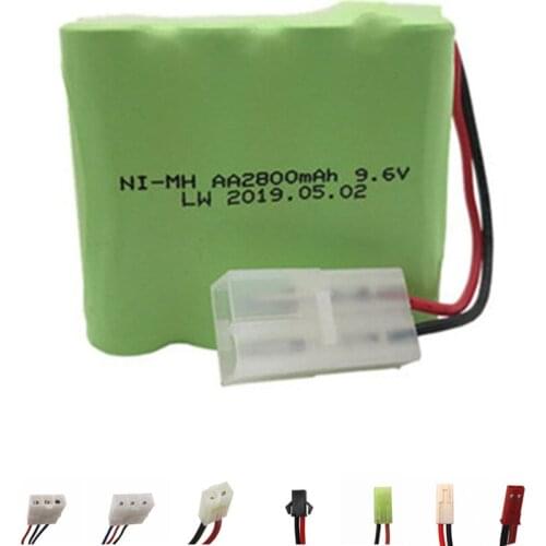 9.6v 2800mah NiMH Battery For Rc toy Car Boat Gun Tanks Trains Robot Ni-MH AA 9.6v Rechargeable Battery 1Pcs for rc boats
