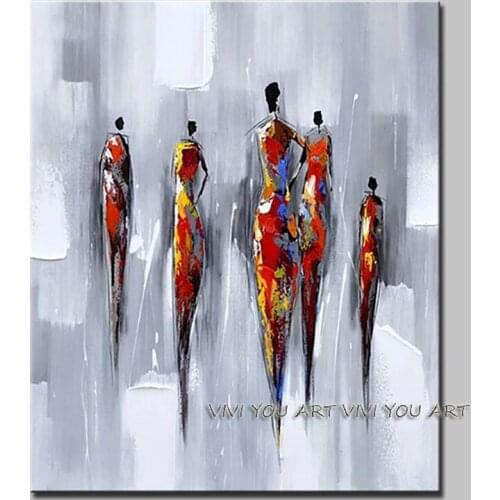 New hand painted modern oil painting dancers picture home decoration rimless pictures decor on canvas art abstract canvas paint