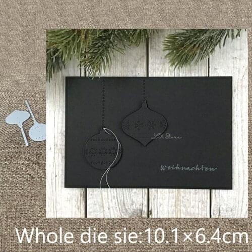 New Design Craft Metal stencil mold Cutting Dies 2pcs bells decoration scrapbook die cuts Album Paper Card Craft Embossing