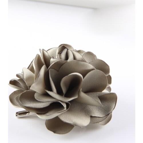 Charming Women Quality Fabric Colorful 3D Garden Peony Flower Two-way Brooch Hair Clip Wedding Party Costume Holiday Accessories