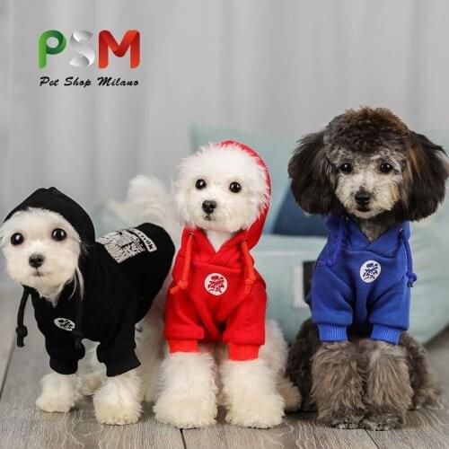 Solid Dog Hoodies Pet Clothes for Small Dogs Puppy Coat Jackets Sweatshirt for Chihuahua Doggie Cat Costume Cotton Pet Outfits