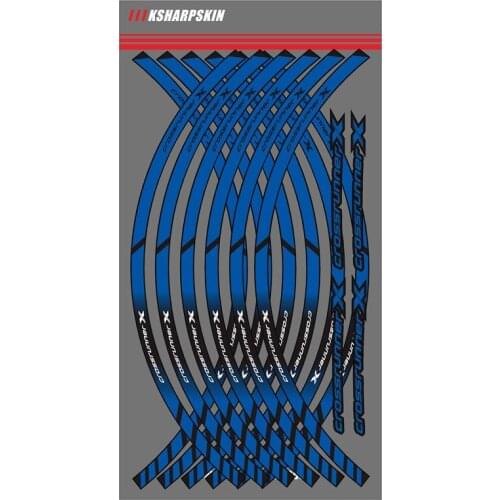 Pegatina rueda moto Motorcycle Wheel Rim Decals Wheel Reflective Stickers Stripes FOR HONDA CROSSRUNNERX crossrunnerx