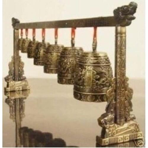 Percussion Instrument Copper dragon Bell-Hammer Vintage Silver old copper shipping tools wedding Decoration Brass brass