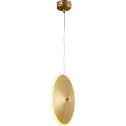 Plating UFO shape pendant lights minimalist /creative gold led bedroom Living Room long line indoor decoration pendant lamp