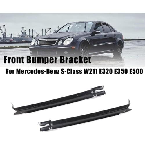 Left & Right Front Bumper Bracket Frame Bar For Mercedes-Benz S-Class W211 E320 2005 2006 E350 2006-2009 E500