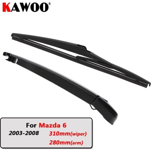 KAWOO Car Rear Wiper Blade Blades Back Window Wipers Arm For Mazda 6 Hatchback (2003-2008) 310mm Auto Windscreen Blade
