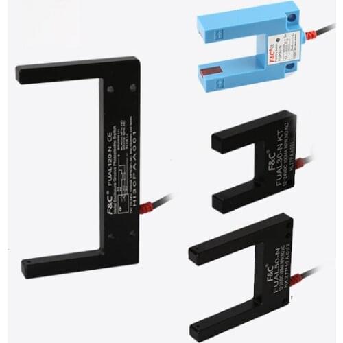 Large Slot Photoelectric Switch Series | U-Slot Sensor Metal Case | U-Shaped Anti-Sunlight FU-07N FU30-N FU30-P