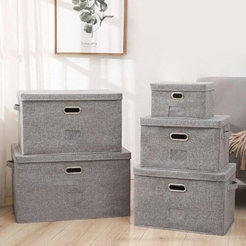 Home Storage Box Folding For Clothes Toy Children Book Other Big Space Fashion Design Storage Rrganizer Natural Cotton